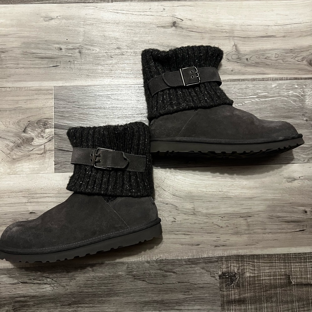 UGG boots, women’s size 9, very clean condition, dark grey in color